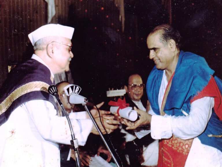 Dr.SCM-Award -Hon.Degree of Doctorate from the 9th President of India Shankar Dyal Sharma